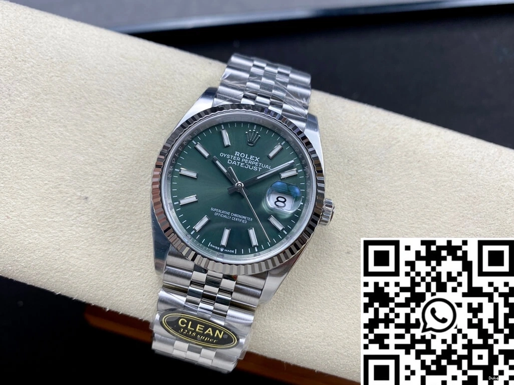 Rolex Dial M126234-0051 Factory Clean Green 36MM Datejust 0227